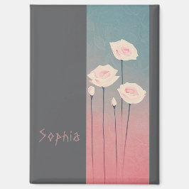 Roses, personalized magneet