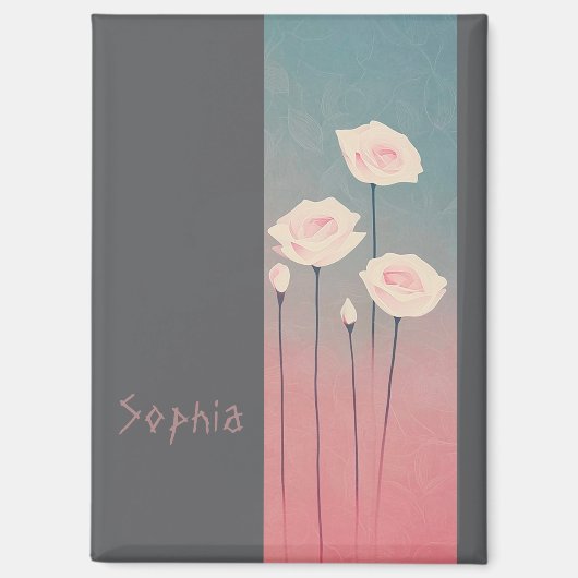 Roses, personalized magneet (Voorkant)