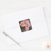 Roses pour mon amour ~ Stickers Carré (Enveloppe)