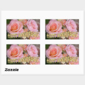 Roses pour mon amour ~ Stickers Merci (Feuille)
