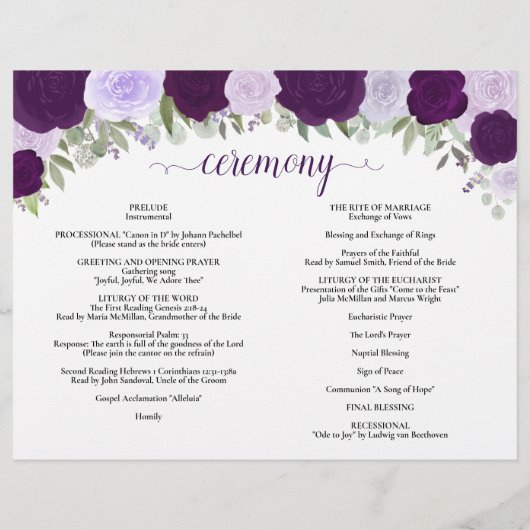 Roses pourpres do-it-yourself Plier Programme de m (Dos)