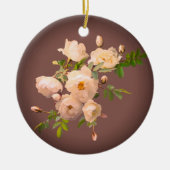 Roses romantiques Ornement personnalisé (Devant)