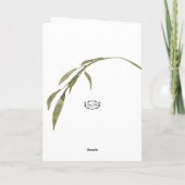 Roses rose pâle Pensée florale de votre carte (Dos)