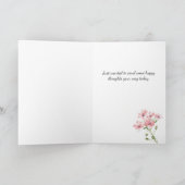 Roses rose pâle Pensée florale de votre carte (Intérieur)