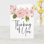 Roses rose pâle Pensée florale de votre carte (Fleur jaune)