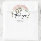 roses rose rustique mariage merci sticker (Sac)