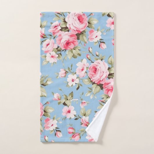 Roses roses anglaises vintages (Serviette à main)
