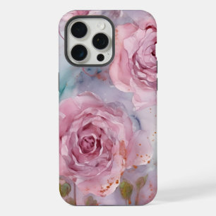 Roses roses aquarelles