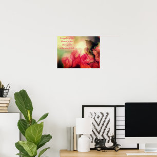 Roses roses avec Poster d'appui