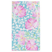 Roses roses blanches Papillons sur le sac cadeau b (Dos)