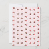 Roses roses douces Faire-part de naissance bébé fi (Dos)