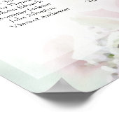 Roses roses élégantes 12 Tableau Mariage (Coin)