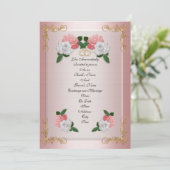 Roses roses élégantes et élégantes faire-part de m (Debout devant)