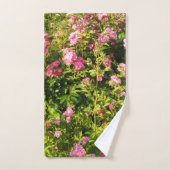 Roses roses en fleur (Serviette à main)