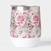Roses roses et papillons d'eau (Droite)