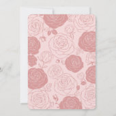 Roses roses Faire-part de mariage (Dos)