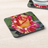 Roses roses jaunes Dessous de verre (Côté gauche)