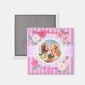 Roses roses Joyeuses Fête des Mères Magnet (Recto/Verso)