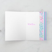 Roses roses Juin Carte d'anniversaire à travers le (Intérieur)