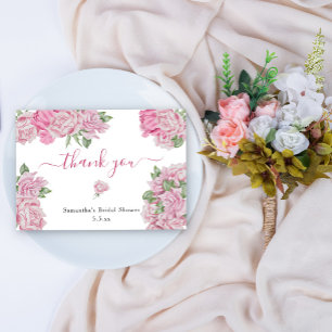 Roses roses - merci pour la fête de mariage