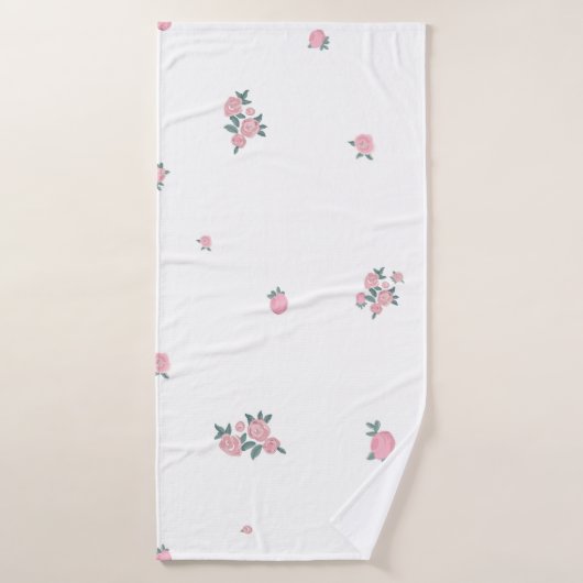 Roses roses mignonnes roses (Serviette de bain)