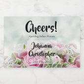 Roses roses Mini Mariage Étincelant Étiquettes de (Étiquettes simples)