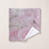 Roses roses mous et souffle du bébé (Gant de toilette)