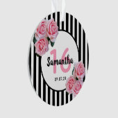 Roses roses noires rayures blanches Douces 16 (devant)