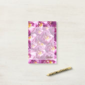 Roses roses Nom personnalisé Post-It Notes (Sur un bureau)