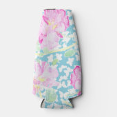 Roses roses, Papillons blancs Glacière de bouteill (Devant)