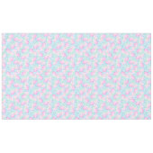 Roses roses, Papillons blancs sur nappes bleues (Devant (Horizontal))