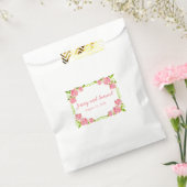 Roses roses Personalisées Mariage Sacs Favoriser (Scellé)