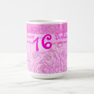 Roses roses pour la tasse du bonbon 16