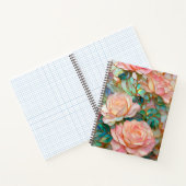 Roses roses romantiques Carnet en verre tendu (Intérieur)