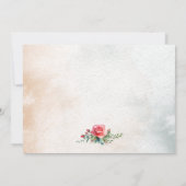 Roses roses romantiques et Merci de calligraphie (Dos)