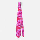 Roses roses rose Floral Unisex Cravate soie (Devant)