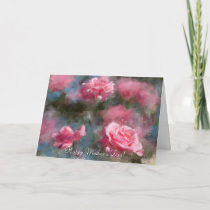 Roses roses roses Art carte de fête des mères