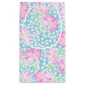 Roses Roses Roses Blancs, Bleu Petit Sac Cadeau (Dos)