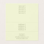 Roses roses roses - Carte de visite (Intérieur déplié)