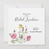 Roses Roses Roses Dans Une Invitation À La Douche  (Devant)