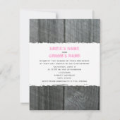 Roses roses roses et Faire-part de mariage en bois (Dos)