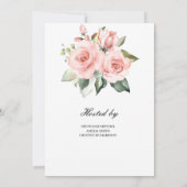 Roses roses roses florissantes Invitation de Fête  (Dos)