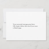 Roses roses roses romantiques Maid of Honor Carte  (Dos)