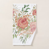 Roses roses roses rose vif victorienne aquarelle (Serviette à main)