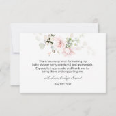 Roses roses Roses Roses Roses Baby shower Merci (Dos)