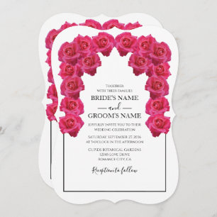 Roses Roses Roses Rustiques Invitations de mariage