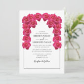 Roses Roses Roses Rustiques Invitations de mariage (Debout devant)