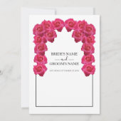 Roses Roses Roses Rustiques Invitations de mariage (Dos)