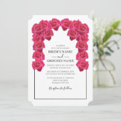 Roses Roses Roses Rustiques Invitations de mariage (Debout devant)