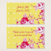 Roses Roses Roses Sur Mariage Jaune Faveur Hang Ba (Devant & derrière)